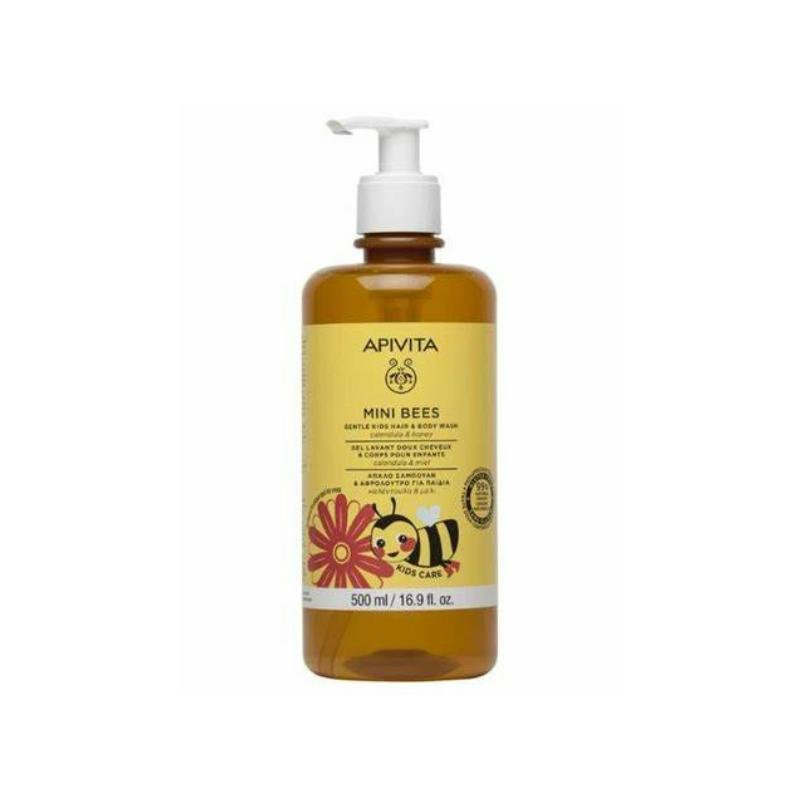 12-11.jpg APIVITA MINI BEES, pjenušavi gel za pranje kose i tijela, 500ml - Image 1
