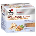 Doppelherz | Kollagen 11 000 Kurkuma + Đumbir – ampule 30 × 25 ml