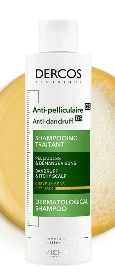 Vichy, Dercos šampon protiv peruti za suvu kosu, 200 ml