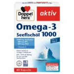 Doppelherz I Aktiv Omega-3 1000 mg, 80 tableta