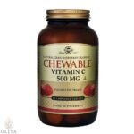 Solgar, Vitamin C 500mg (ukus malina), 90 tableta za žvakanje